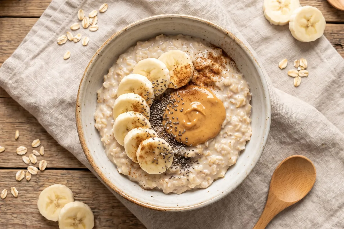 Peanut Butter Banana Protein Oats