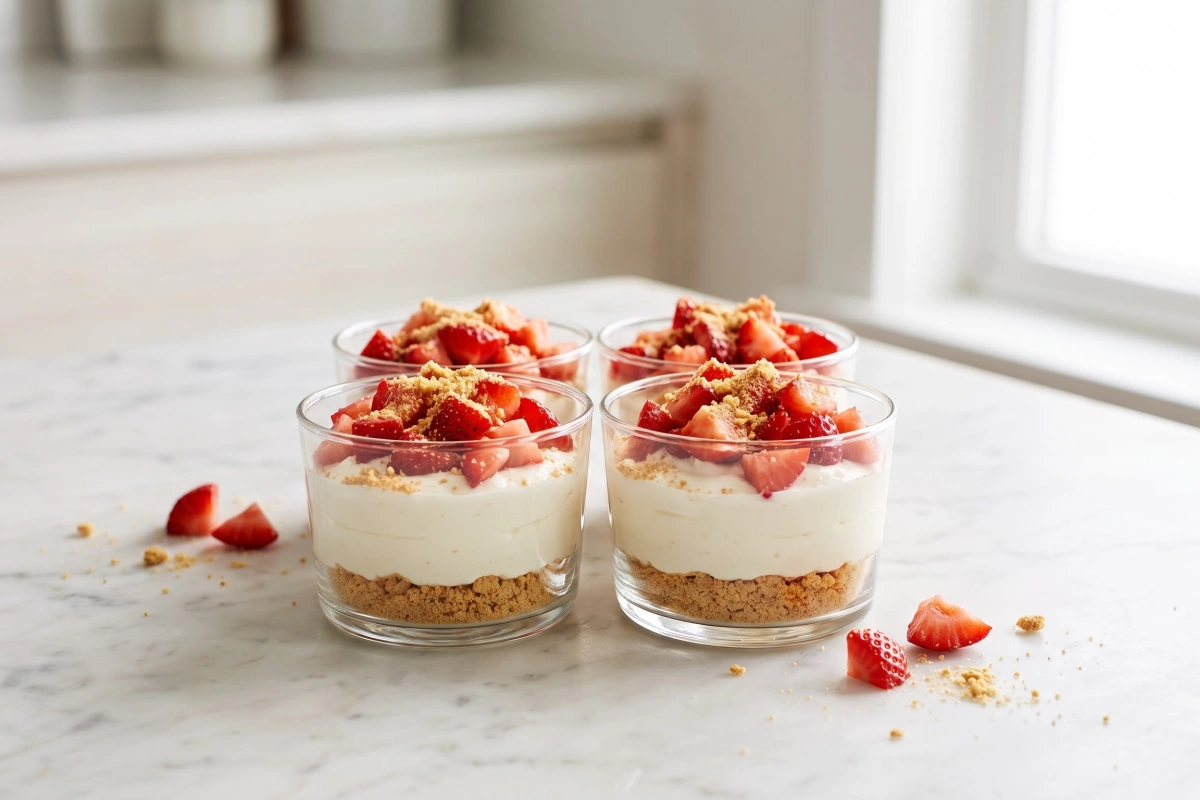 Strawberry Cheesecake Greek Yogurt Cups view 2