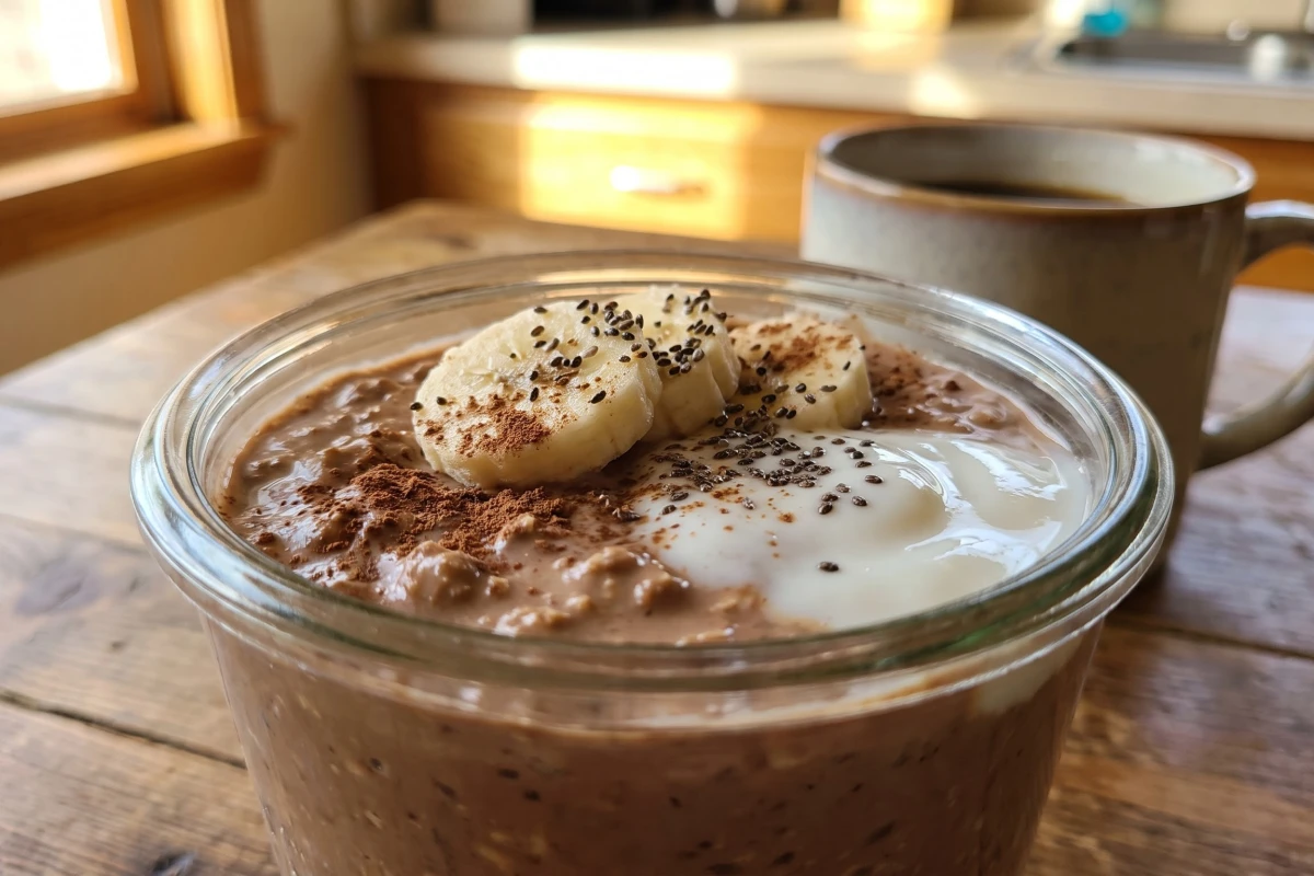 Coffee Mocha Protein Overnight Oats view 3
