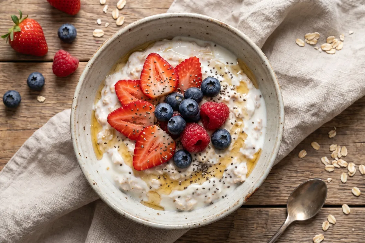 Greek Yogurt Berry Protein Oats