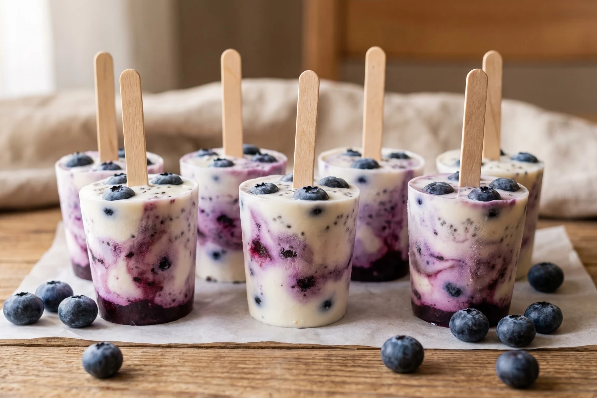Blueberry Greek Yogurt Protein Pops view 3