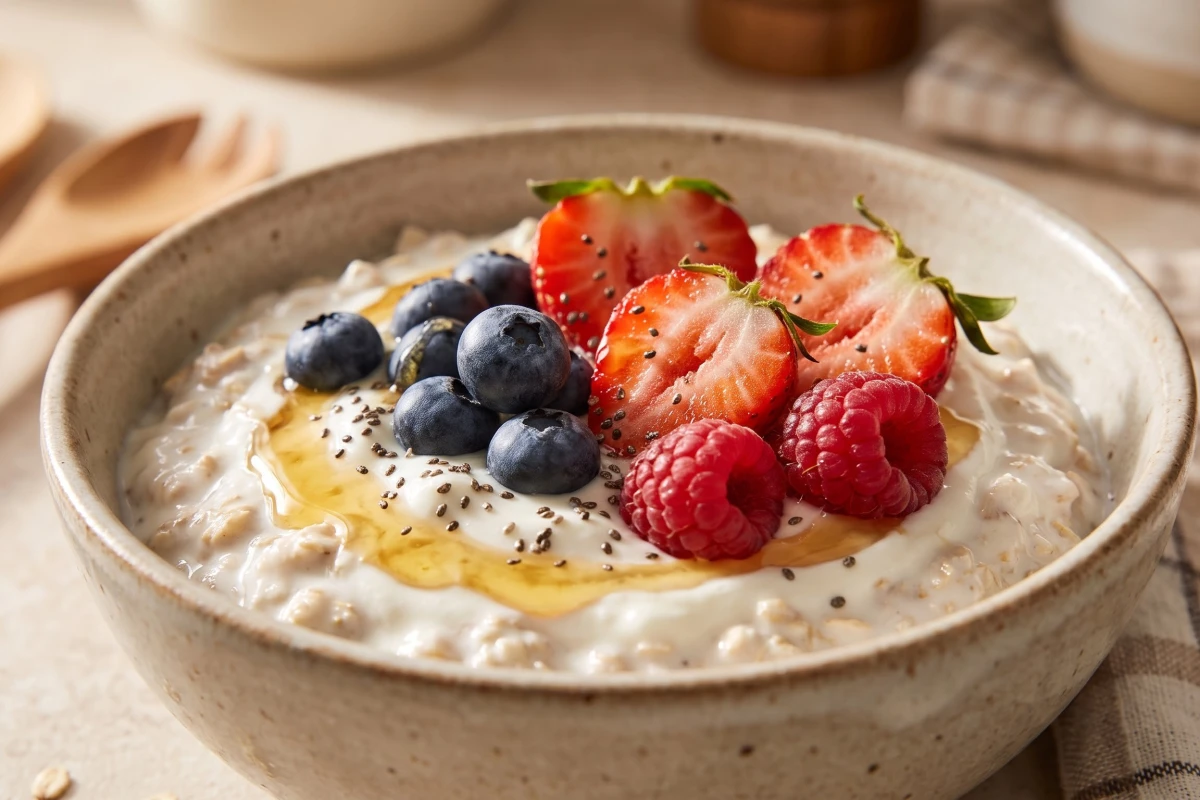 Greek Yogurt Berry Protein Oats view 4