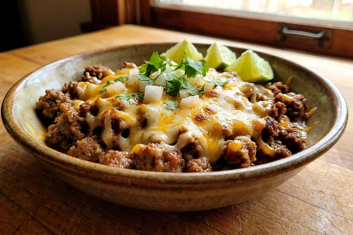 Cheesy Beef Taco Filling