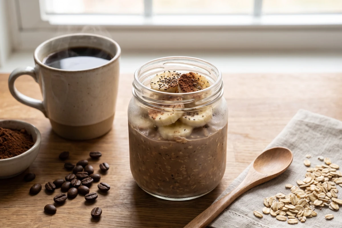Coffee Mocha Protein Overnight Oats view 4