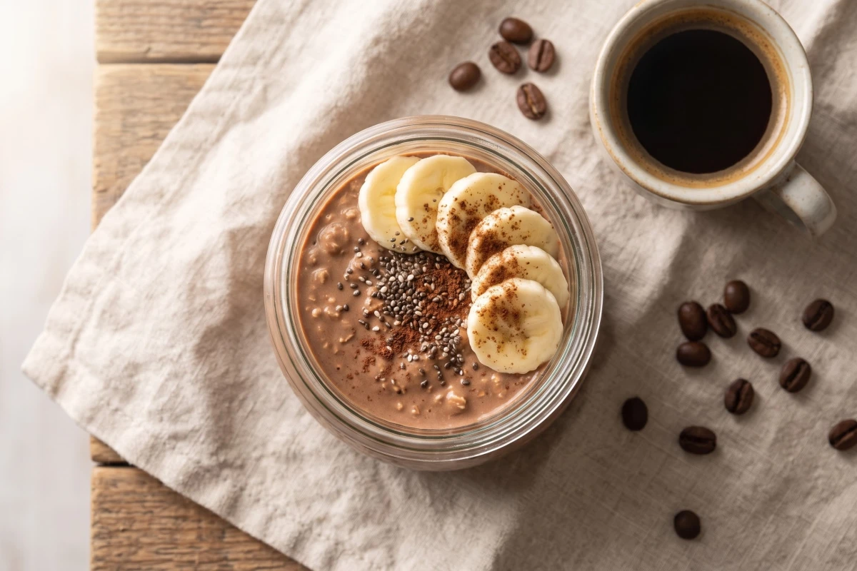 Coffee Mocha Protein Overnight Oats view 2