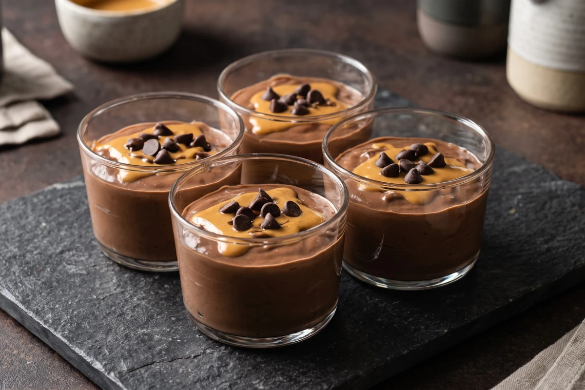 Chocolate Peanut Butter Greek Yogurt Cups