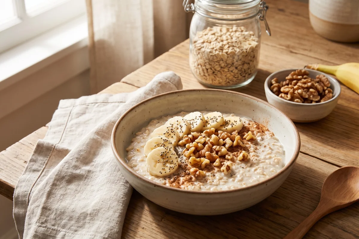 Banana Walnut Protein Overnight Oats view 2
