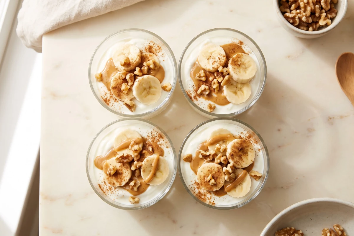 Peanut Butter Banana Greek Yogurt Cups view 2