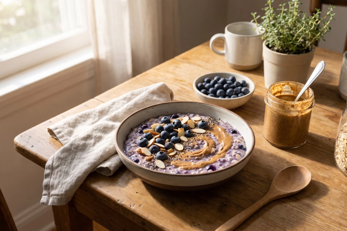 Blueberry Almond Butter Protein Oats view 2
