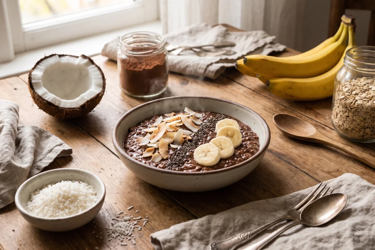 Dark Chocolate Coconut Protein Oats view 3