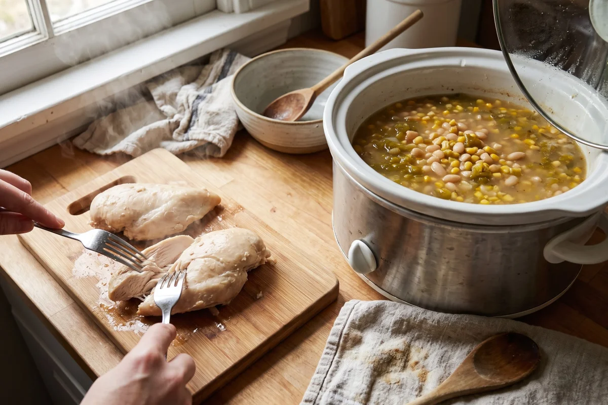 Step 4 - Creamy White Chicken Chili