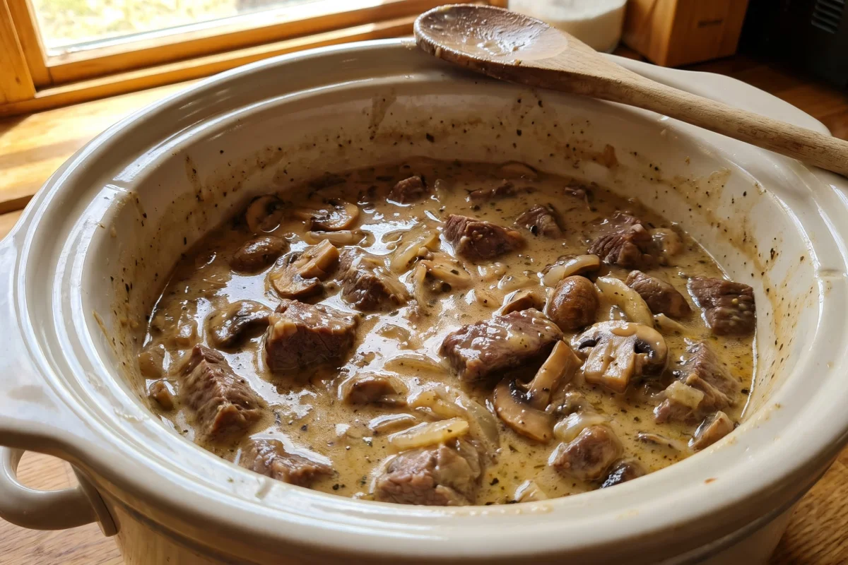 Step 6 - Creamy Beef Stroganoff