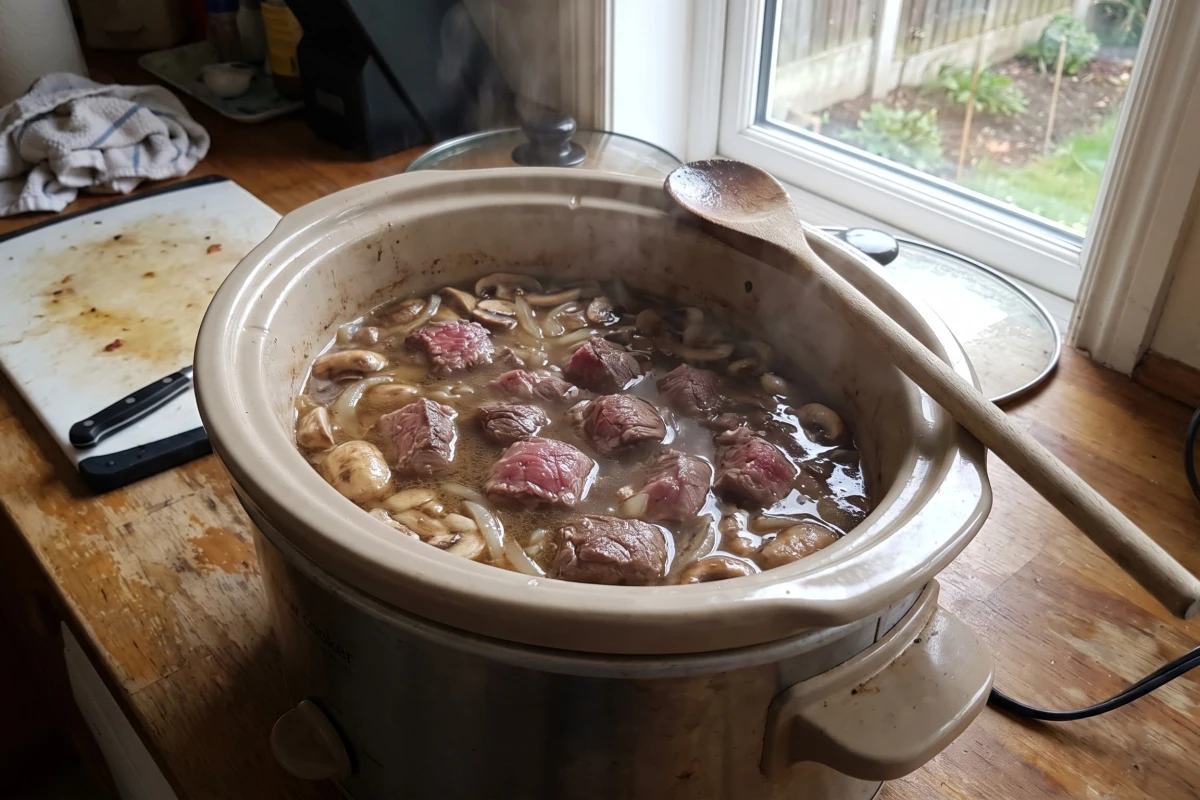 Step 4 - Creamy Beef Stroganoff