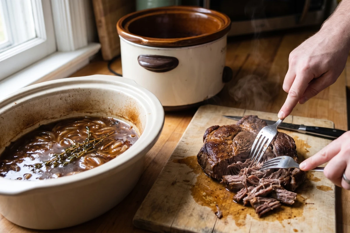 Step 6 - French Dip Sandwiches with Au Jus