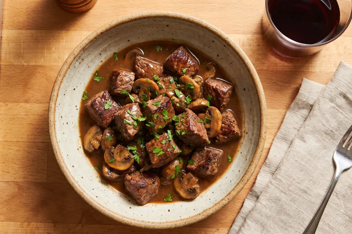 Tender Beef Tips and Gravy view 2
